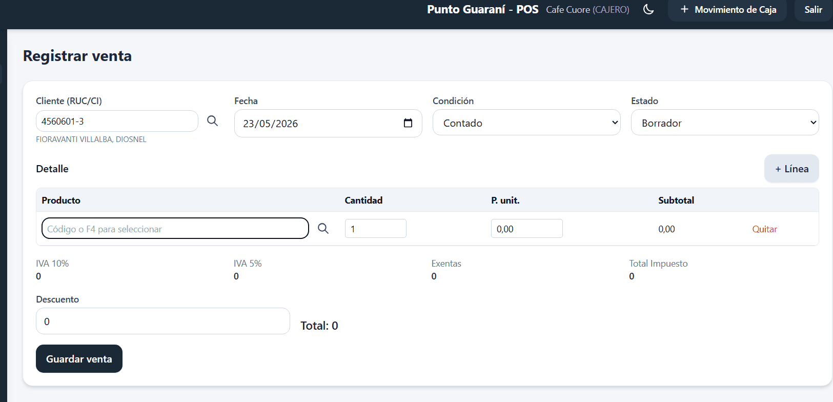 POS + Factura Electrónica
